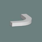 Curved Modern Cornice / Pelmet